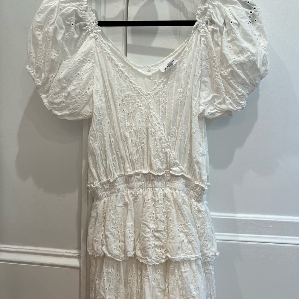 Never worn white dress